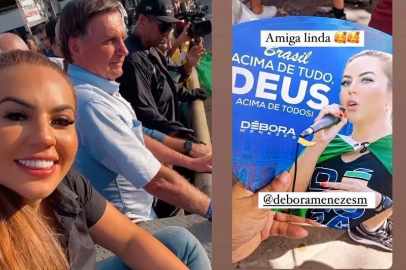 No momento, você está visualizando Filha de Coronel Menezes distribui material personalizado na Marcha para Jesus